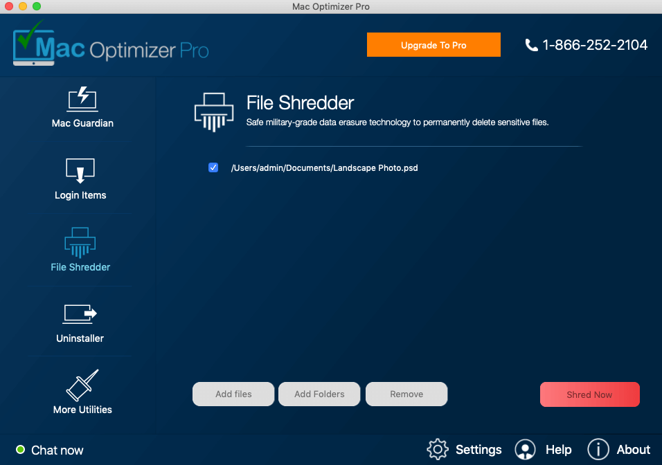 Mac Optimizer Pro Data Shredder